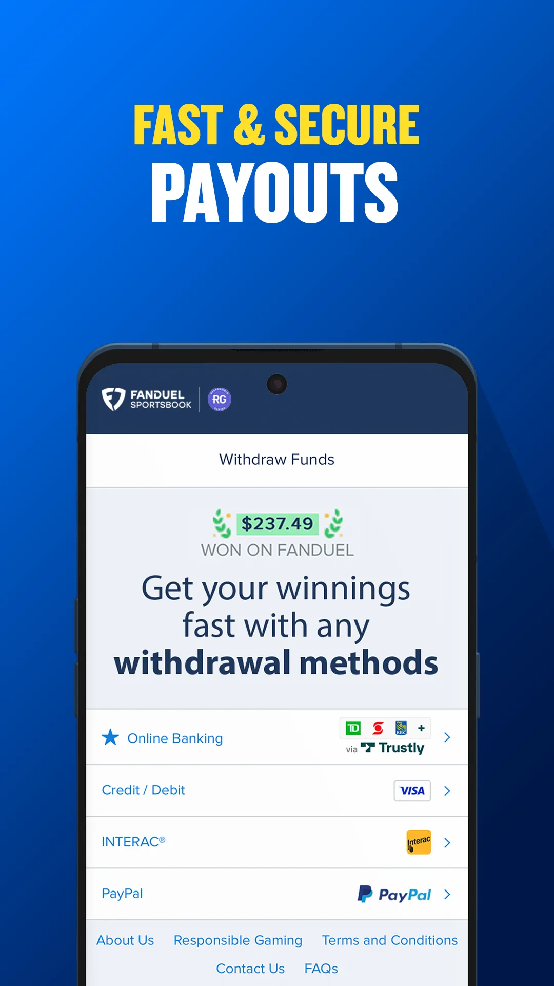 fanduel withdrawal time canada